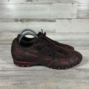 Skechers Shoes Womens 9.5  Bikers Propel Sneakers‎ Brown Leather Low Top Sports